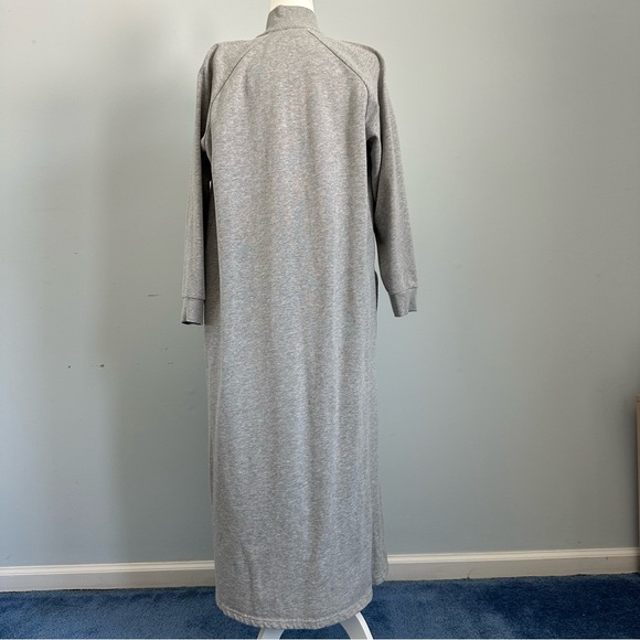 Gray Long Button-Up Robe - Picture 7 of 17